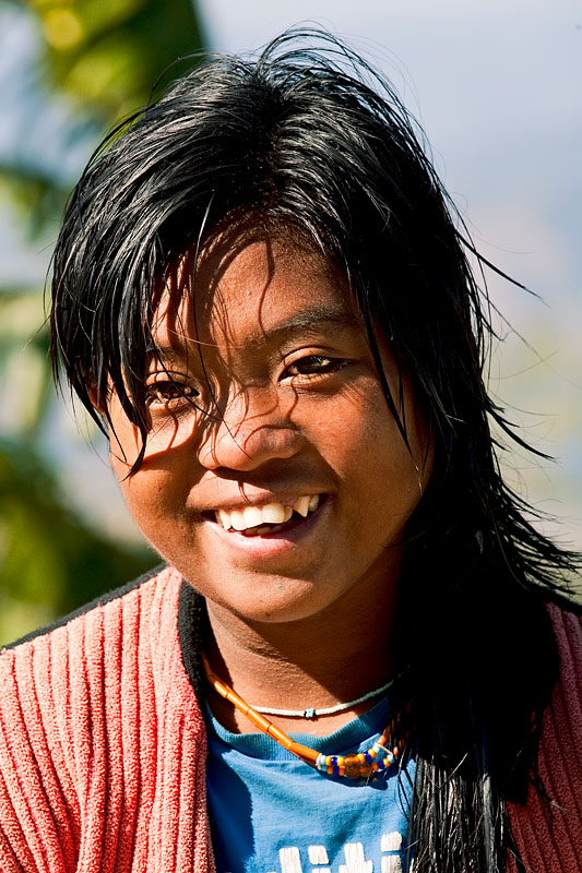  Konyak girl of Longwa   on the border with Myanmar